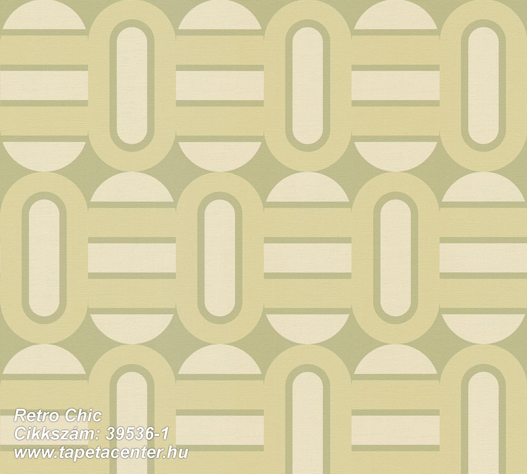 Retro,textil hatású,fehér,zöld,súrolható,vlies tapéta 